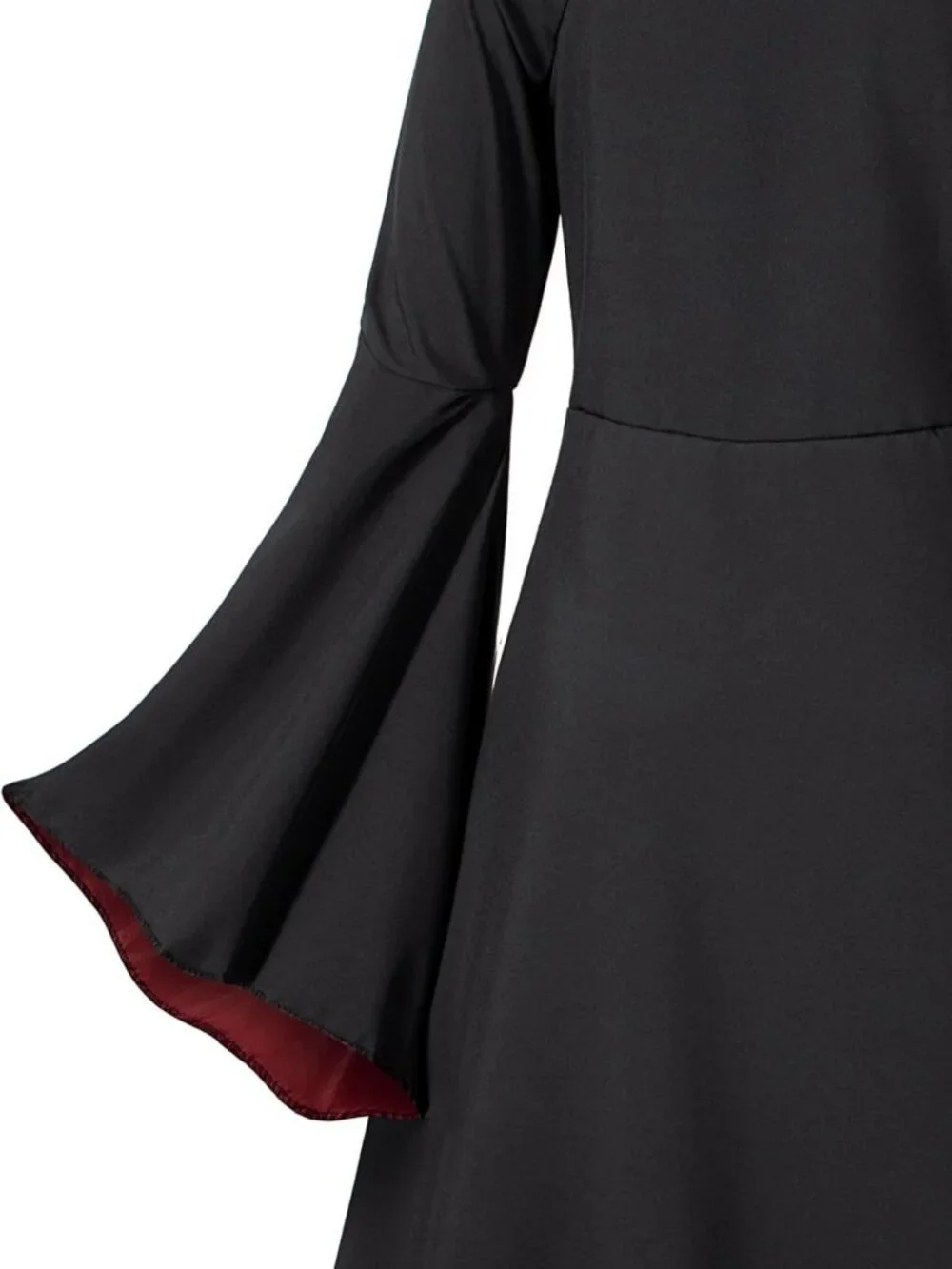 Vampire Costume Set for Girls - Halloween Dress Up with Fangs, Wand & Choker